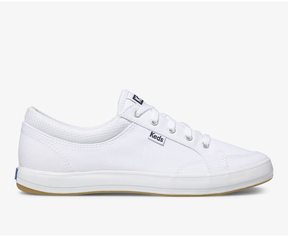 Keds Center Sneakers - White - Womens 5803KEUCY